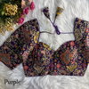 Tew Heavy Pure Crepe Heavy Embroidery Work Blouses Wholesale In India
